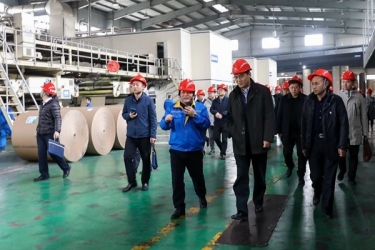 国家邮政局赵民一行莅临5163银河手机版调研快递包装绿色治理试点事情